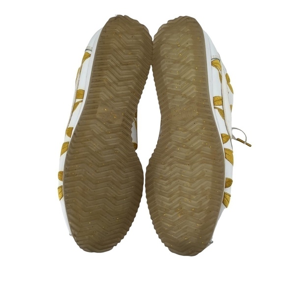 Nike Gold Metallic Leaf Classic Cortez Sneakers Size 8 Women’s - Picture 8 of 9